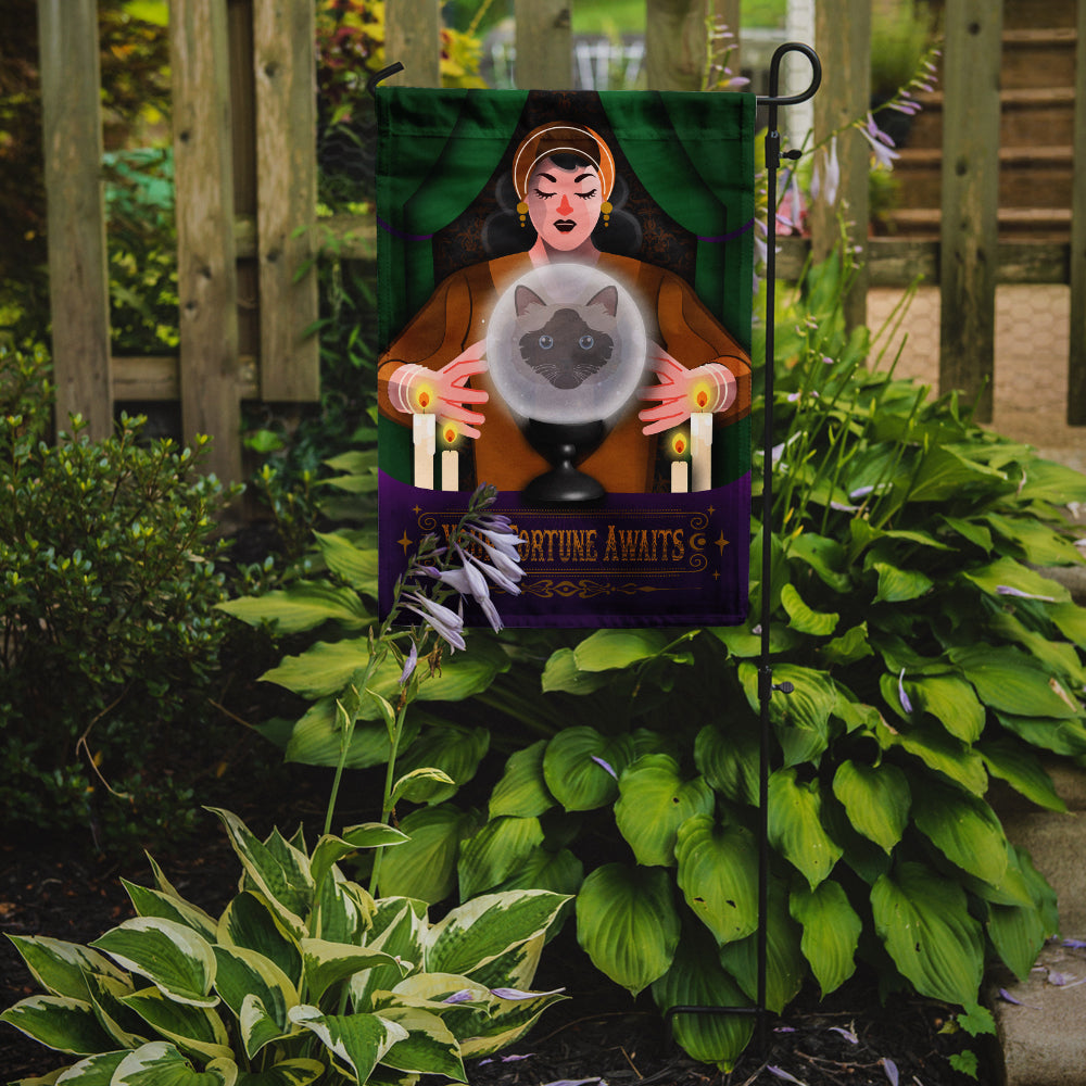 Birman Cat Halloween Garden Flag-1