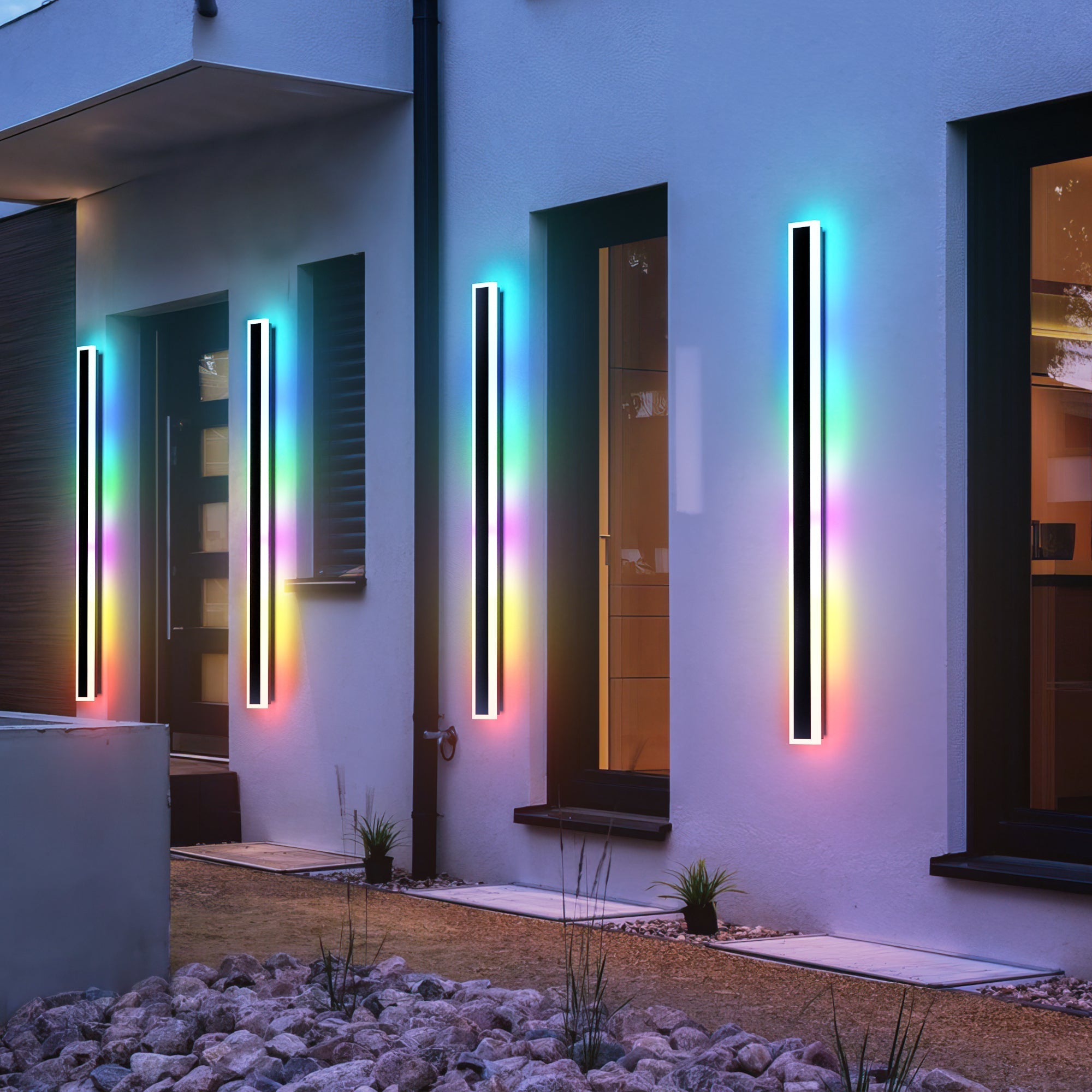 2 Pcs Outdoor Long Wall Light